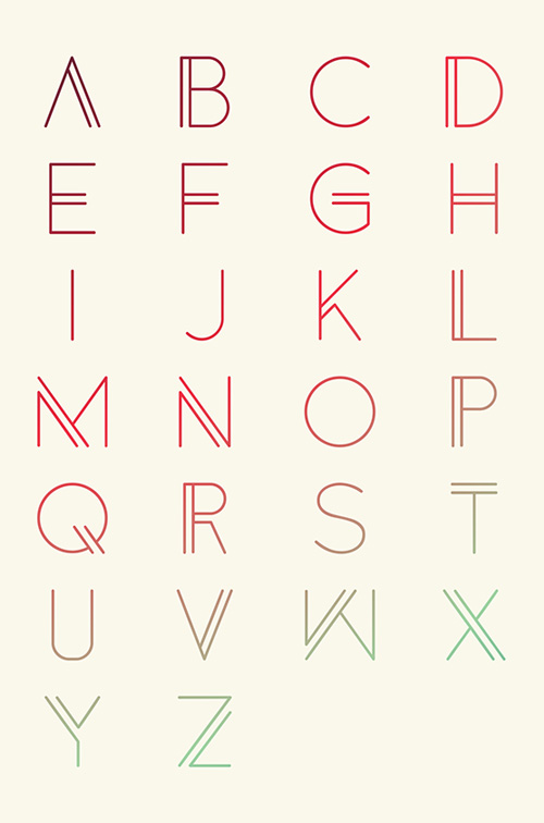 Anders Free Font Letters