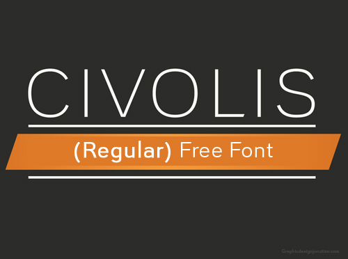 Civolis free fonts for designers