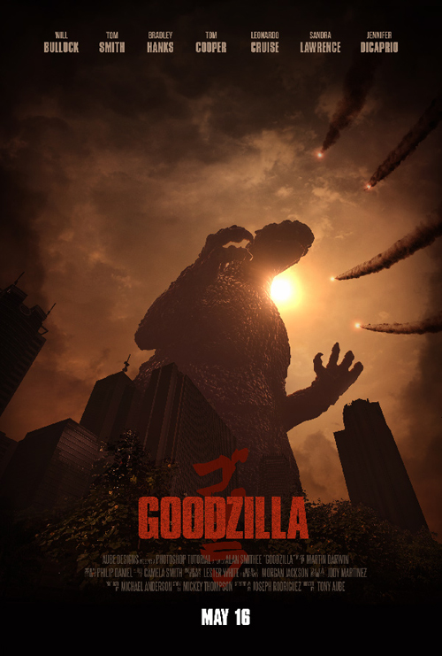 Create an Epic Godzilla-Inspired Movie Poster in Adobe Photoshop