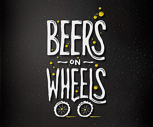 BeersOnWheels Typogrpahy design by Cymetriq Studio