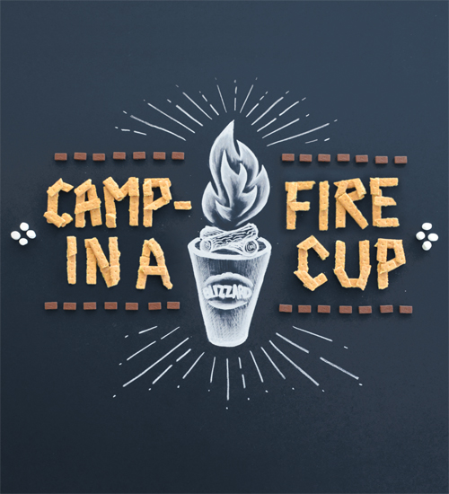 Food Type - Campfire Typogrpahy design by Thomas Price