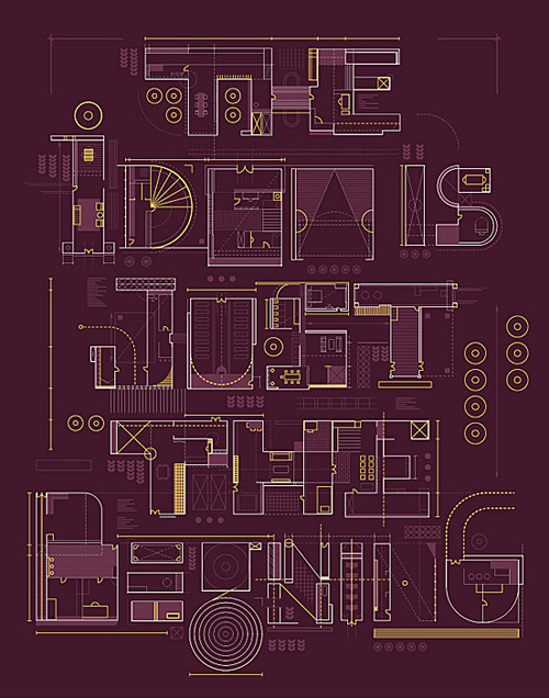 The Idea is Just The Beginning Typogrpahy design by Ricky Linn