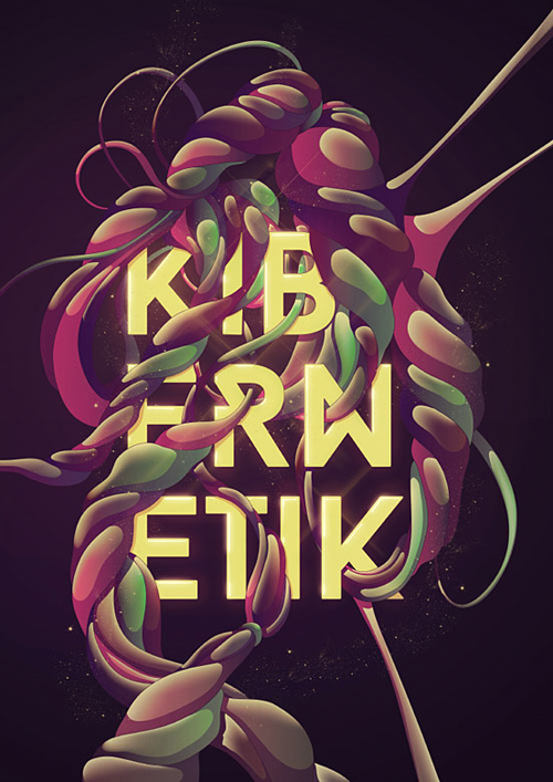 Kibernetik Typogrpahy design by Cristian Eres