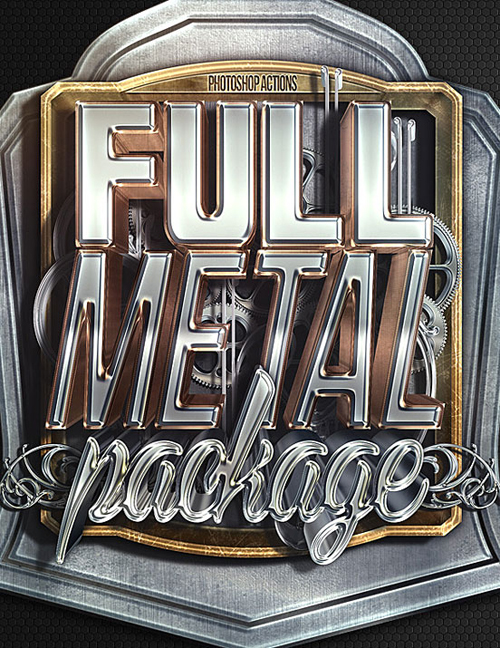 Full Metal Package Typogrpahy design by Nuwan Panditha