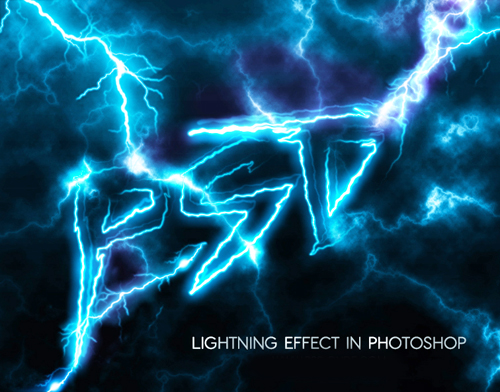 How to Create Lighting Text Effect in Photoshop Tutorial