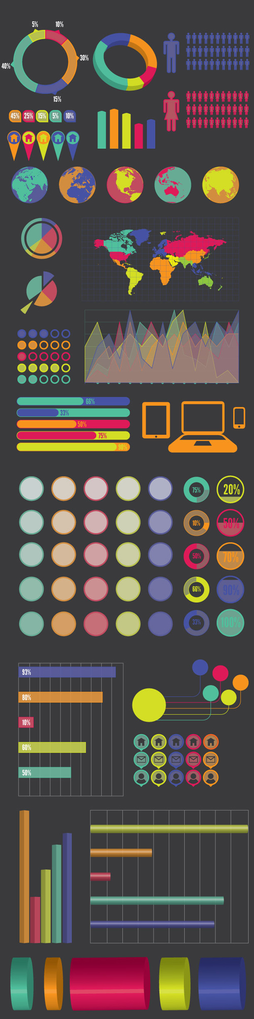 Free Infographics Vector Elements and Infographics Vector Graphics - 12