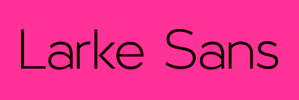 Larke Sans Light Font Free Download