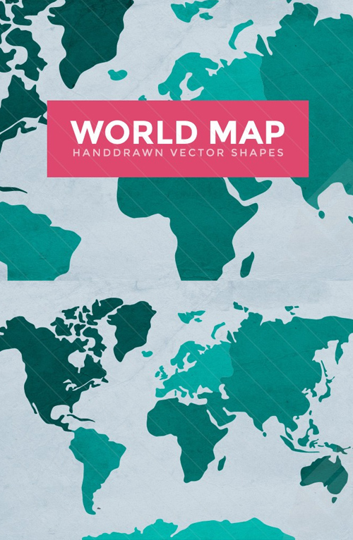World Map Vector Outlines