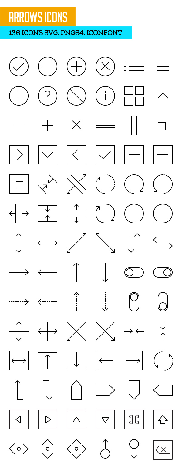 Arrow Icons SVG PNG Icon Font
