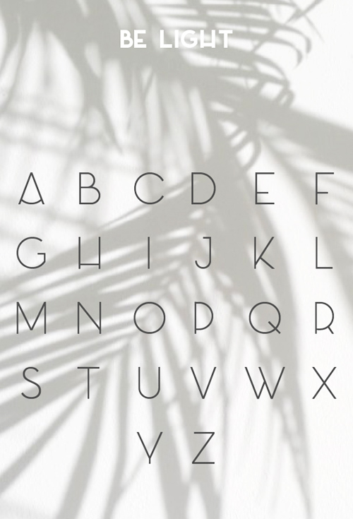 Azedo free font letters