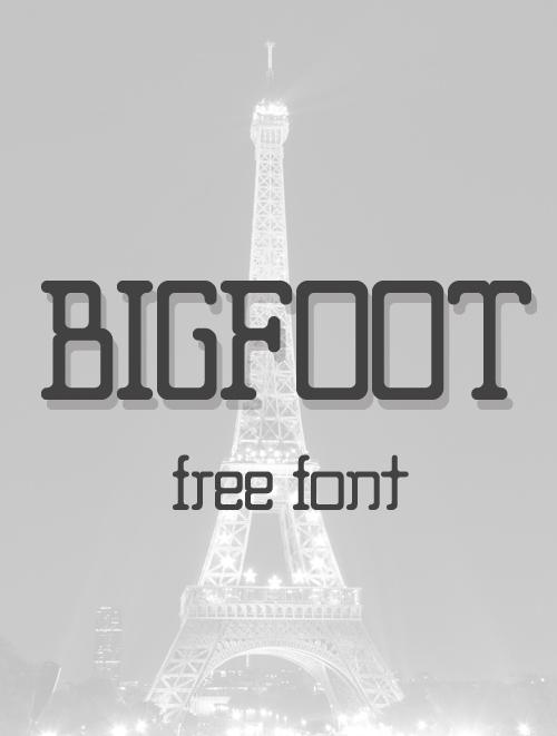 Big Foot free font family download