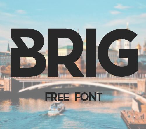 Brig free font family download