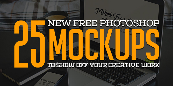 Free Photoshop PSD Mockups for Designers (25 MockUps)