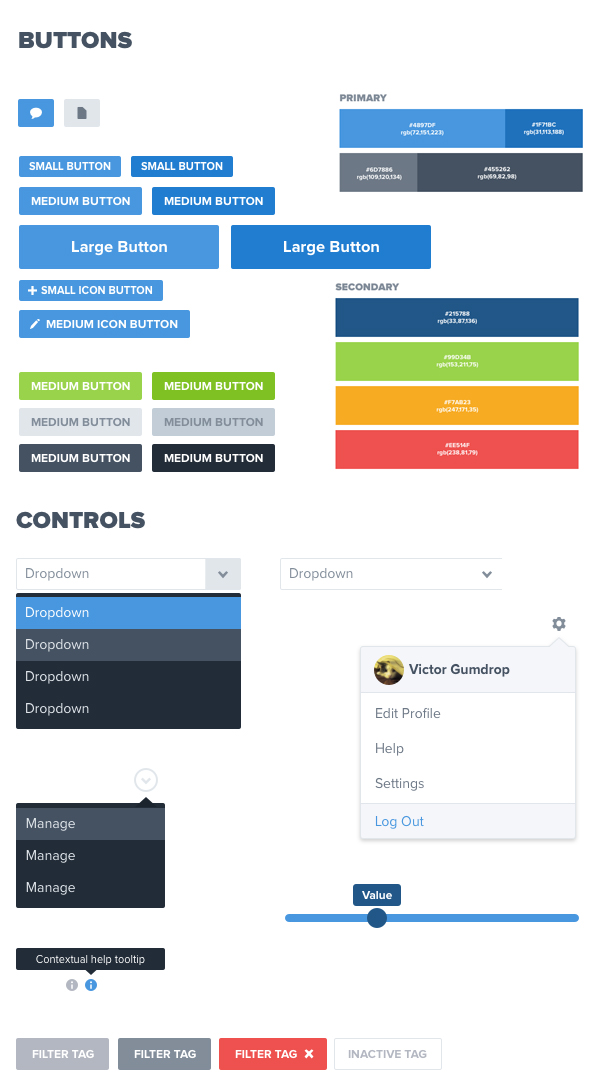 Creator Platform UI Kit: Sketch
