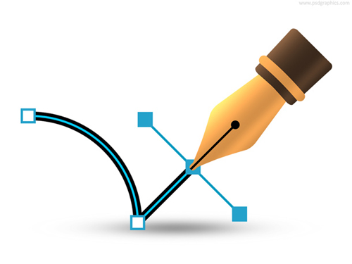 Vector pen icon (PSD)