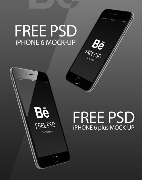 Free iPhone 6 and iPhone 6 Plus Mockup Templates (PSD, AI & Sketch) - Free Download - 47