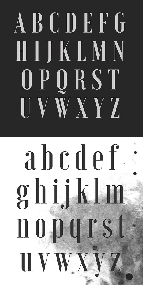 Voga Font Letters