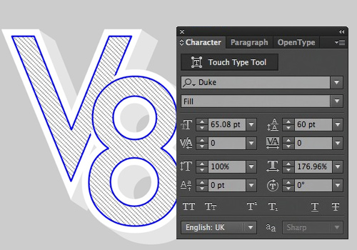 Using the looks Panel with type in illustrator