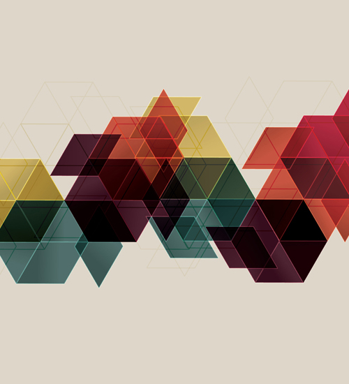 How to make a vector geometric cube abstract background