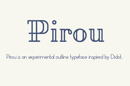 Pirou free font