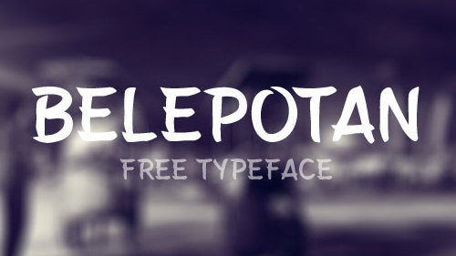 Belepotan free font