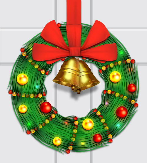 How to Create Christmas Ornament Wreath in Illustrator Tutorial