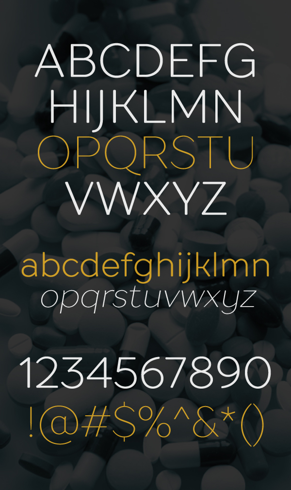 Drugs Font Letters