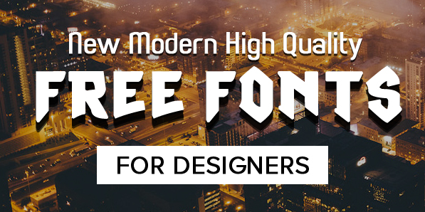 16 New Free Fonts for Designers