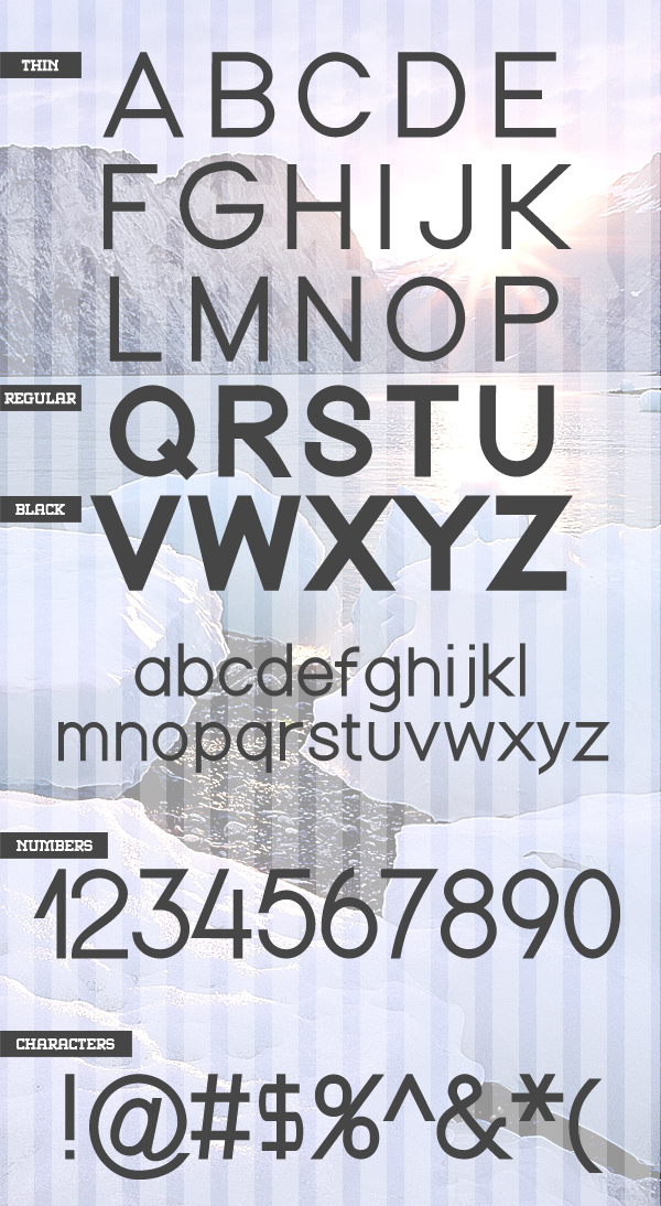 Nordica Font Letters