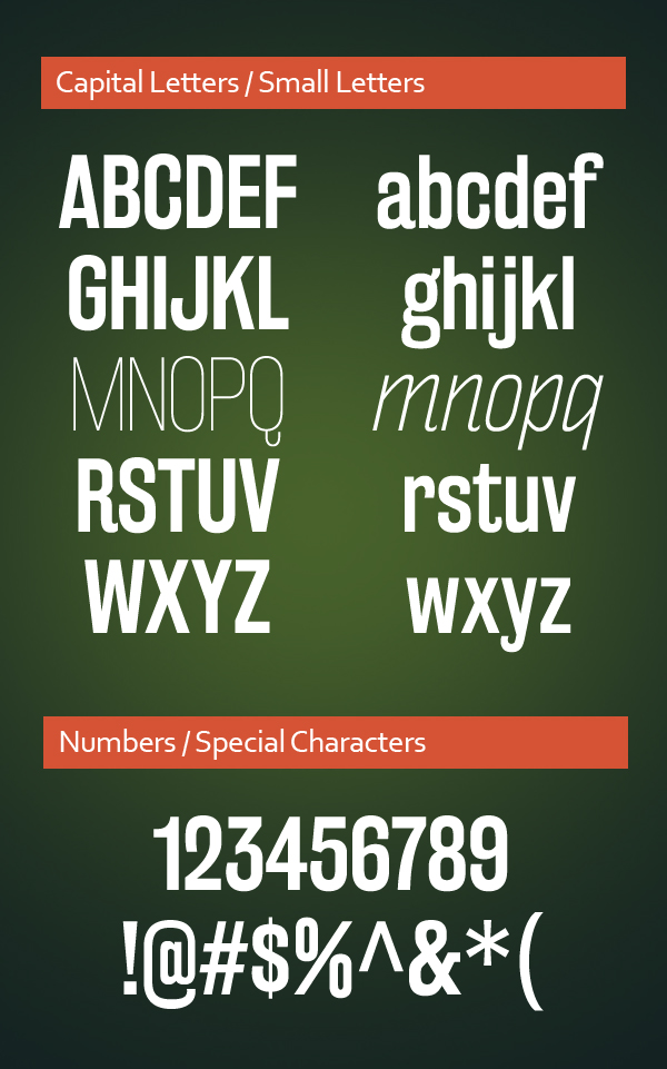 Rakesly Font Letters