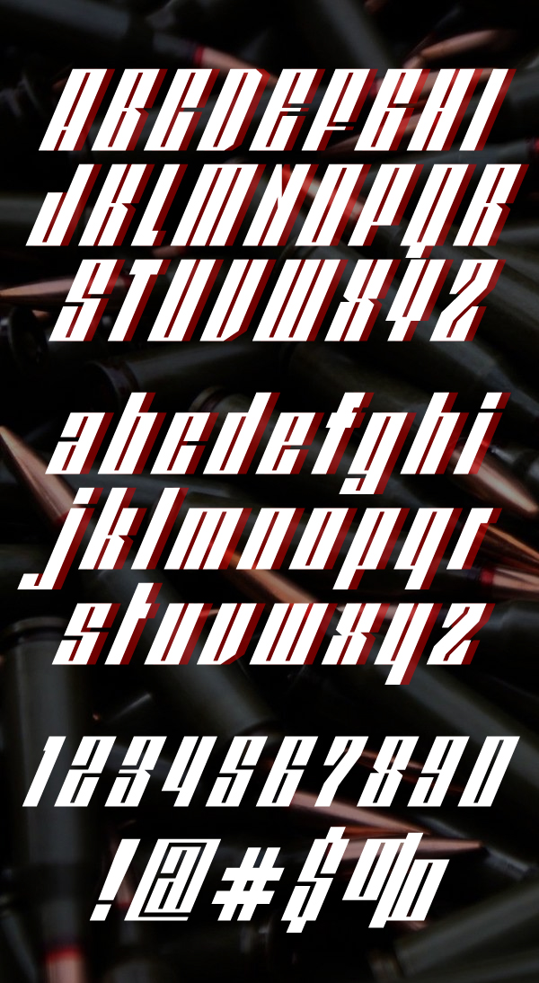 Redpower Font Letters