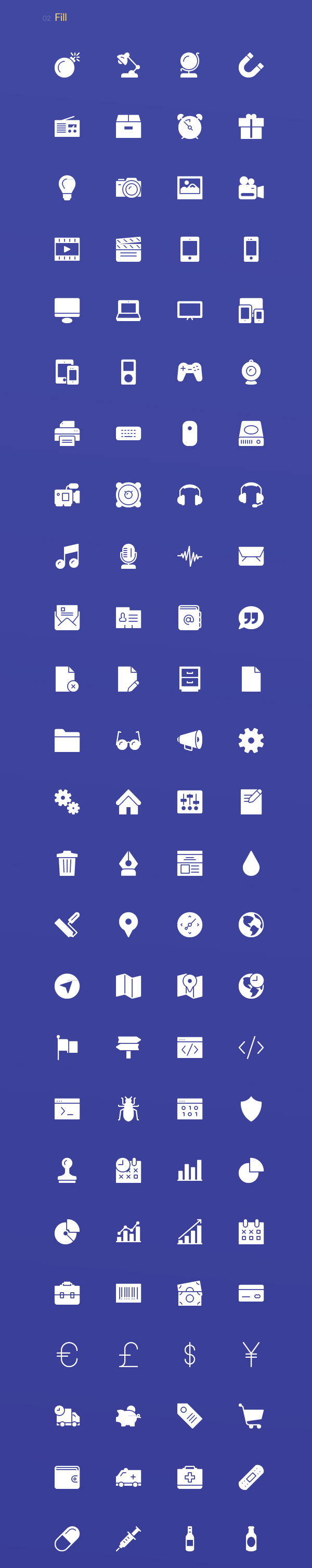 Webicons – Stroke & Fill Icons (100 Icons)