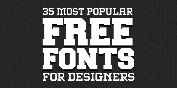 most popular fonts 2014