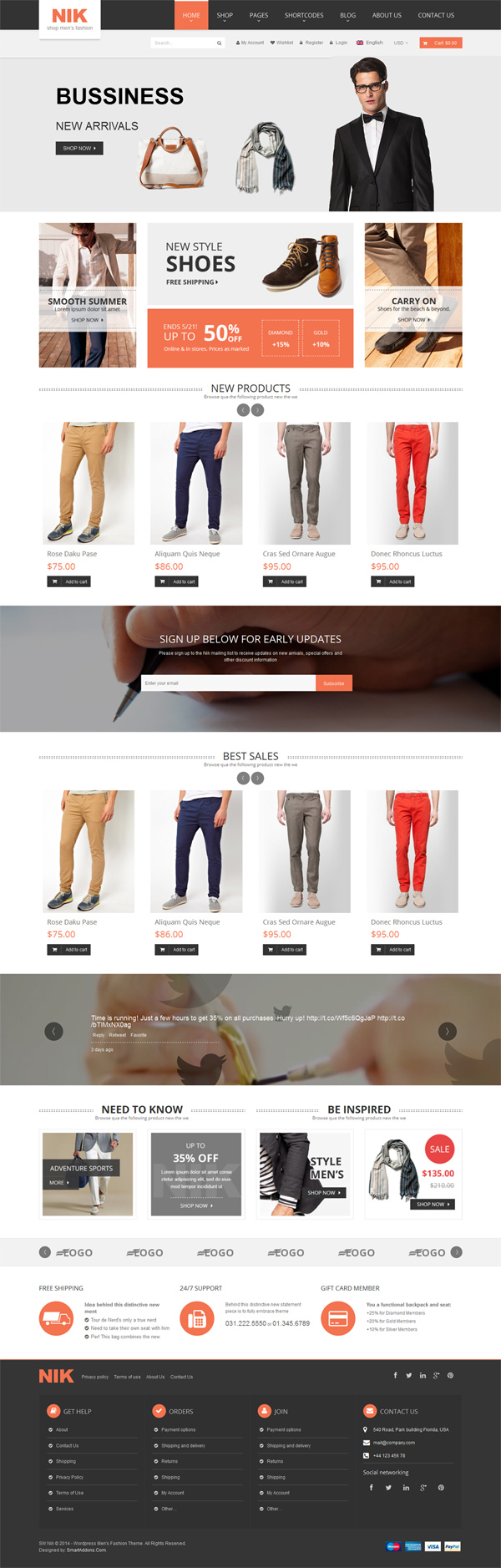 Nik - Responsive WordPress Theme for Fashion Store