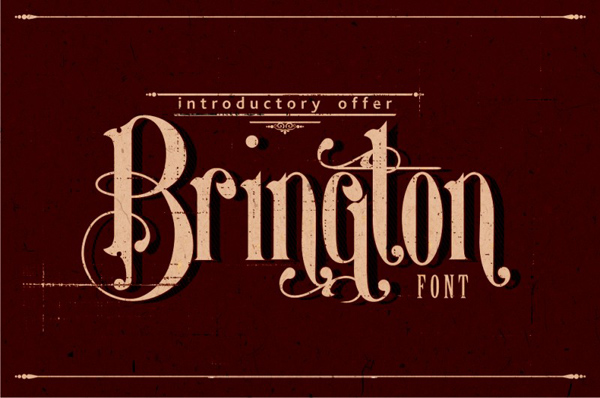 Brington custom font 