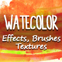 Post thumbnail of Hand Drawn Watercolor Effects, Brushed & Textures for Designers