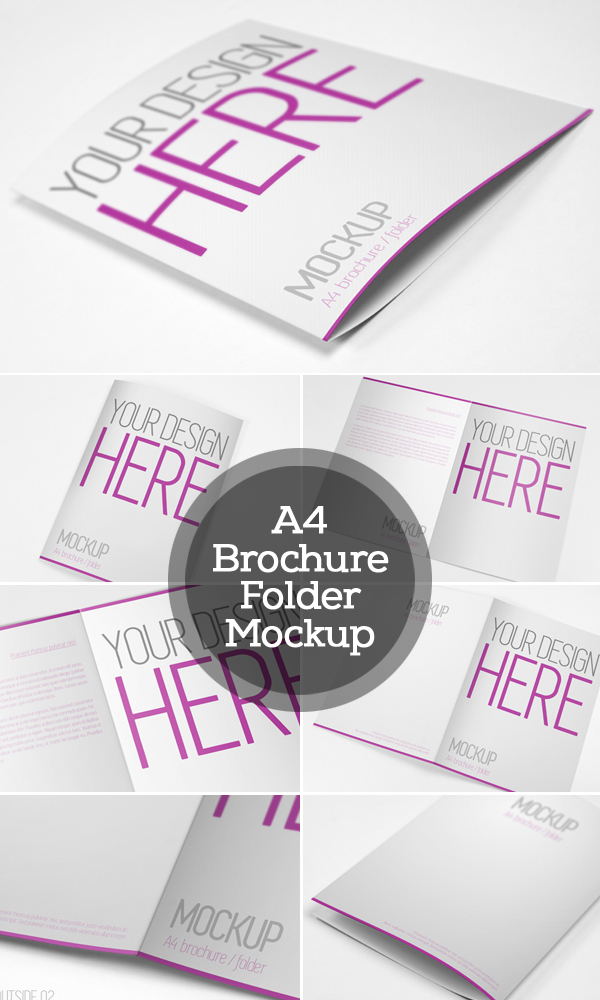 A4 Brochure/Folder Mock-up