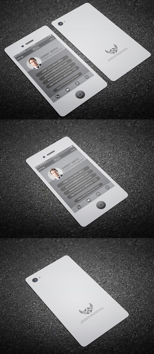 Iphone Style Business Card