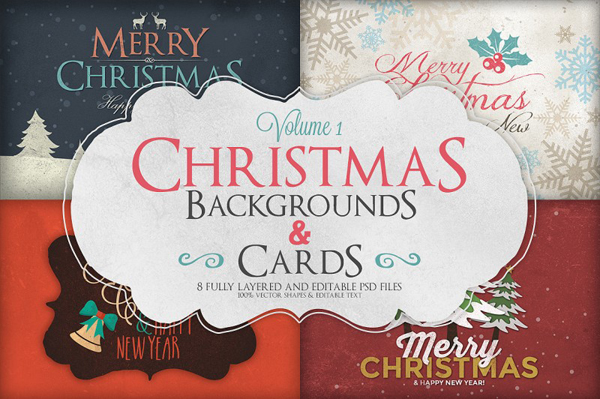 Christmas Background & Cards