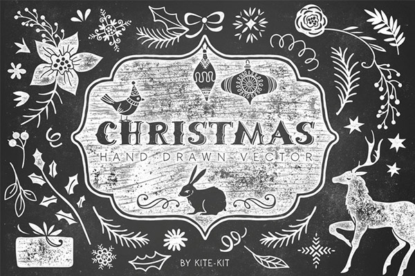 Christmas hand drawn vector pack
