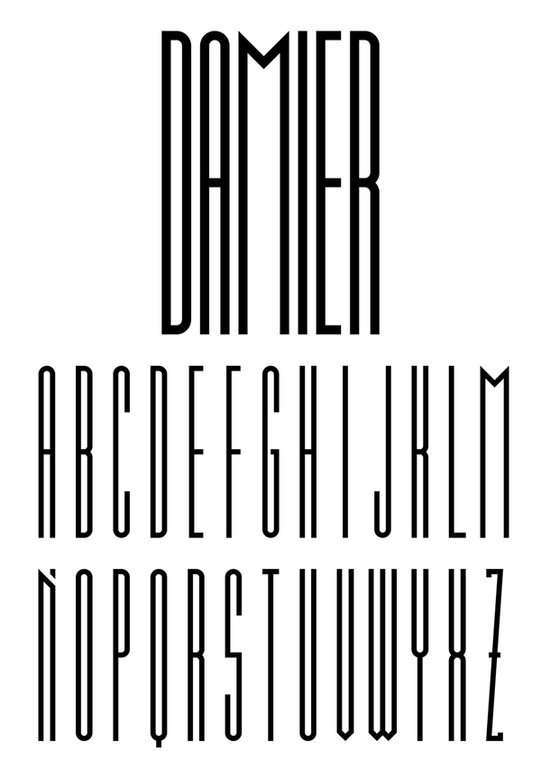 Damier Free Font for Hipsters