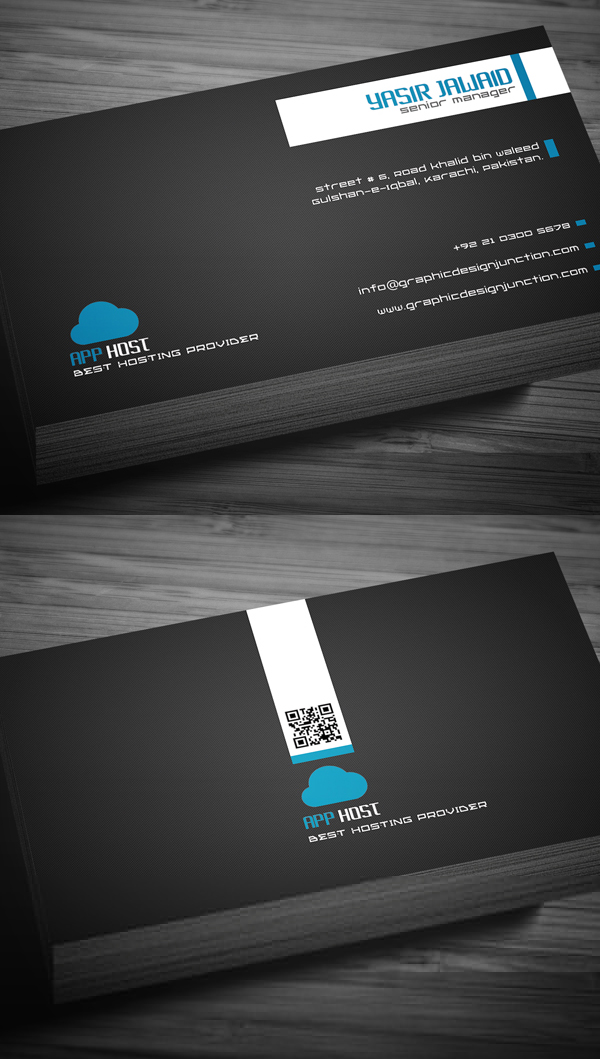 Free Hosting Company Business Card Template