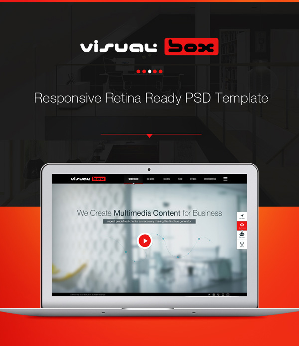 Free PSD Template - Visual Box