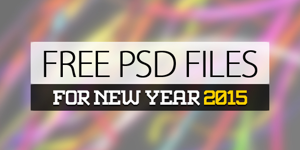 25 Free PSD Files for New Year 2015