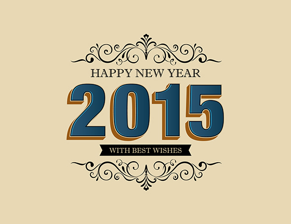 New Year 2015 Greeting Cards