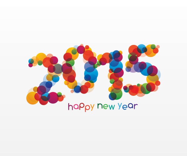 Happy New Year 2015 Vector Graphic