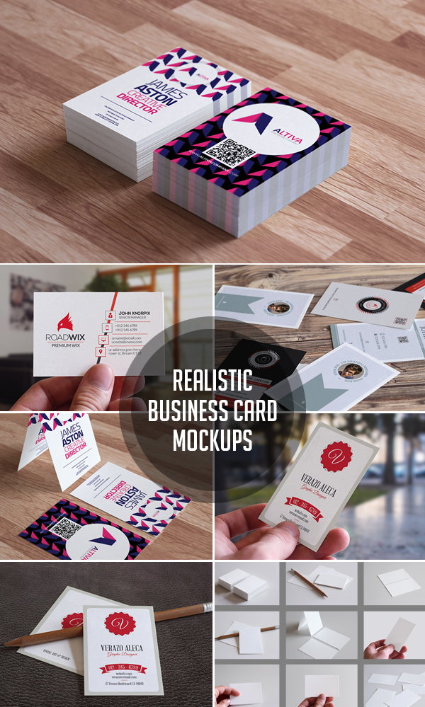 Realistic Business Card Mockups