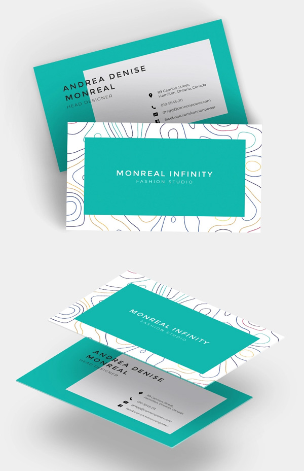 Creative Business Card Template for Fashion Designers