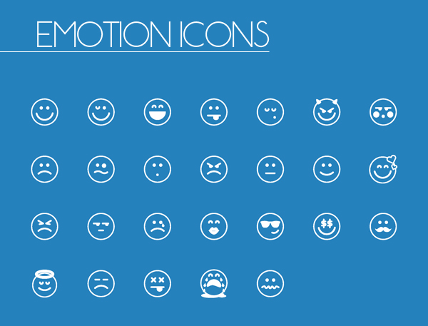 Emotion Line and Solid Icons