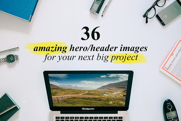 Amazing Header/hero images and mockups